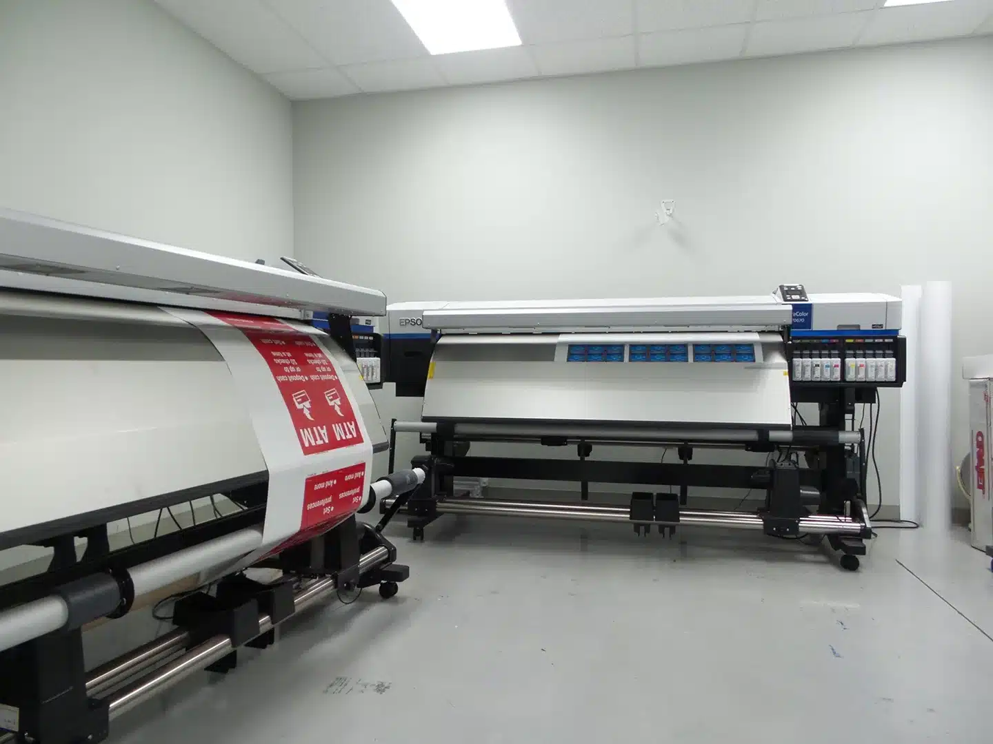 image of two oversize printers